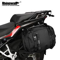 ☽ Rhinowalk Motorcycle Side Bag Waterproof Rear Seat Bag 10L 20L 30L Multi-Function Backpack Bumper Modification Luggage Pack