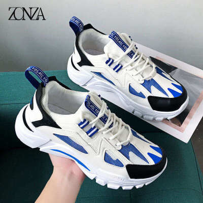 ZONZA รองเท้าสำหรับผู้ชาย Kasut Lelaki Kasut Sukan Lelaki สไตล์ดั้งเดิมใหม่รองเท้าผ้าใบแฟชั่นใส่สบายแพลตฟอร์มรองเท้ากีฬา