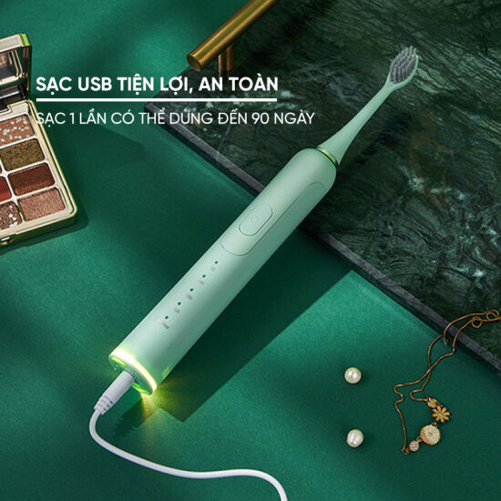 Bàn chải đánh răng fionic et04 tặng kèm đầu rửa mặt - ảnh sản phẩm 6