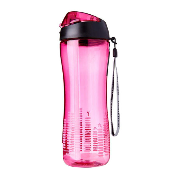 Bình nước thể thao nhựa tritan có ống hút ABF629P- 650 ml Pink
