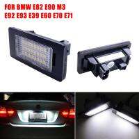 โคมไฟป้ายทะเบียน24LED สำหรับ Bmw E90 E82 E70 E60 8-30V 6500K แสงสำหรับบีเอ็มดับบลิวป้ายทะเบียนที่ติดตั้งบนไฟรถยนต์ Csv 20232ชิ้น