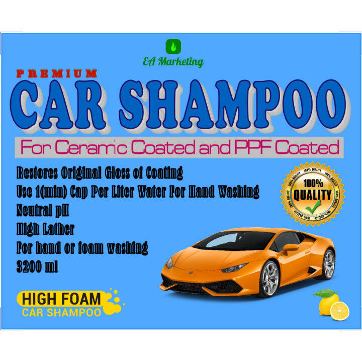 CAR SHAMPOO FOR CERAMIC COATED CAR WASH DETAILING CLEANING PPF FILM