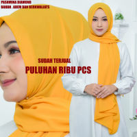 Pashmina Diamond Color Terlengkap Kerchief Head Scarf Hijab Pasmina มุสลิมฮิญาบธรรมดาม่านเพชร