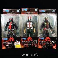 เหมา 3 ตัว Bandai Kamen Rider The Next 1+2+3 6 นิ้ว มดแดง มาสค์ไรเดอร์ Soft Vinyl Masked Rider Soul Of Sofubi First