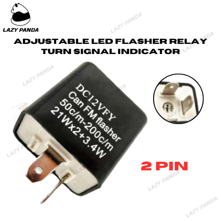 12V Motorcycle Blinker Adjustable LED Flasher Relay Turn Signal