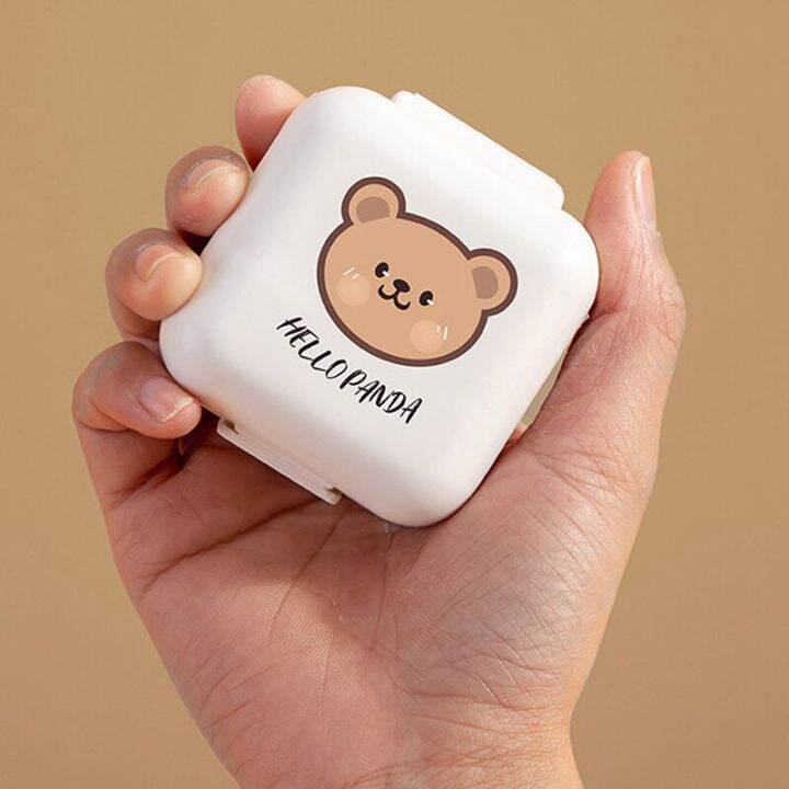 cute-fashion-small-bear-portable-double-layer-compartment-going-out-packed-separately-medicine-storage-plastic-pill-box-medicine-first-aid-storage