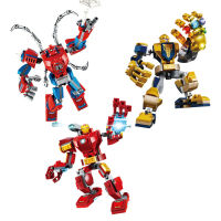 28cm Marvel Building Block Cartoon Action Figure Joint Movable Assembled Building Bricks Educational Toys For Birthday Gifts