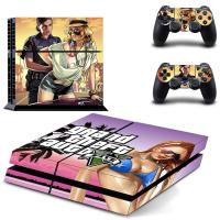 Grand Theft Auto GTA 5 PS4สติกเกอร์ Play Station 4ผิว PS 4สติกเกอร์รูปลอกสำหรับ PlayStation 4 PS4คอนโซล &amp; Controller Skins