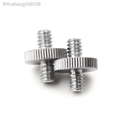 2PCS 1/4 quot; 1/4 quot; Male To 1/4 quot; Male Threaded Screw Adapter Threaded Screw Photo Accessories