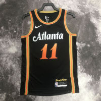 Hot Pressing Custom Authentic Jersey 2022-23 Mens Atlanta Hawks Trae Young Black Swingman Jersey - City Edition