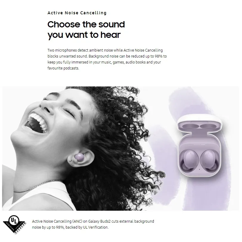 Samsung Galaxy Buds2: Tận hưởng âm thanh sống động và nâng cao trải nghiệm nghe nhạc của bạn với tai nghe Samsung Galaxy Buds