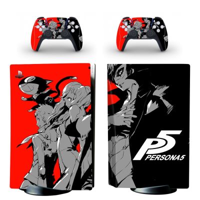 Persona 5 P5 PS5 Disc Skin Sticker Cover for Playstation 5 Console amp; 2 Controllers Decal Vinyl Protective Disk Skins