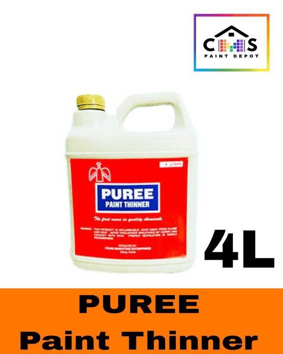 PUREE PAINT THINNER 4L | Lazada PH