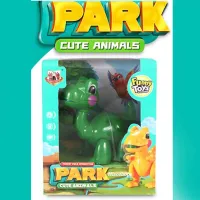 DINOSAUR PARK CUTE ANIMALS โมเดลไดโนเสาร์ โมเดลน่ารักๆ แบบเล่นมือ จับหมุนได้ทุกส่วน หมุนหัวหมุนหางมีเสียง