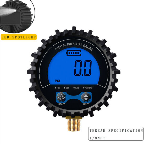 Đồng hồ đo áp suất lốp hiển thị áp suất kỹ thuật số lcd cho xe hơi đồng hồ - ảnh sản phẩm 9