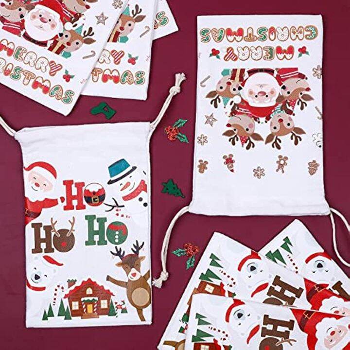 jollyboom-ถุงของขวัญคริสต์มาส12ชิ้น-santa-goody-sacks-christmas-drawstring-gift-bags-reusable-favor-goodie-cotton-bag-xmas-gift-bags-multipack-for-chocolate-candy-small-toys-8-5