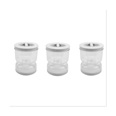 3Pcs Pickles Jar Dry and Wet Dispenser Pickles and Olives Hourglass Jar Container for Home Kitchen Separator Organizer