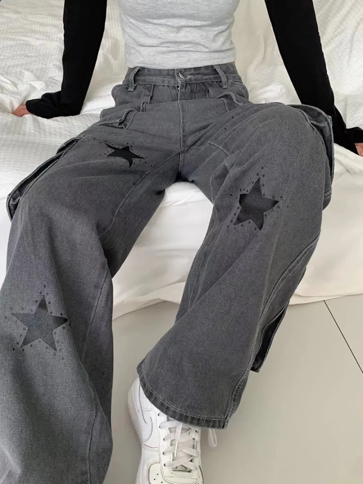 REDDACHiC Hipster Black Flared Jeans Women Trousers Vintage Y2k Emo  Streetwear Bootcut Bell Bottoms Harajuku Acubi Fashion Pants