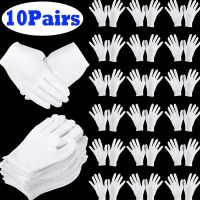 10Pairs Cotton Gloves for Dry Hands Handling Film Ceremonial Stretch Household Cleaning Tools