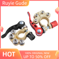 Ruyie 2pcs ขั้วแบตเตอรี่เชื่อมต่อ QUICK RELEASE ถอดสายแบตเตอรี่รถขั้วหนีบกับ HEX