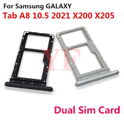 ‘；【。- For  Galaxy Tab A8 10.5 2021 X200 X205 SM-X200 SM-X205 SIM Card Tray Slot Holder Adapter Socket Repair Parts