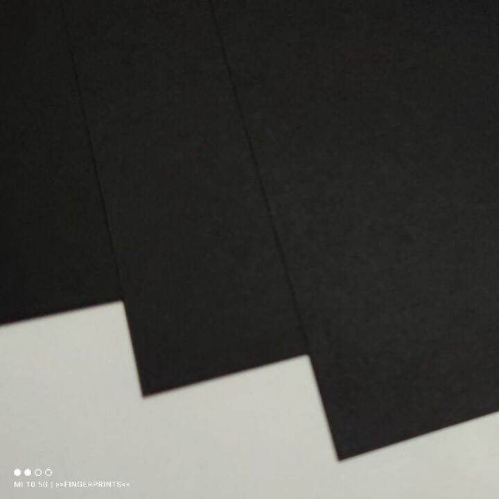 UNCOATED MATTE BLACK SPECIALTY PAPER BOARD (10 Sheets 120gsm / 300gsm) Lazada PH