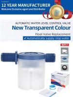 ♠♂ JYW 1/2 3/4 1 New Transparent Horizontal Water Level Control Mini Valve Automatic Overflow Plunger Small Tank Valve