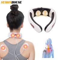 ZZOOI Electric Neck Massager 6 Modes Power Control Far Infrared Heating Pain Relief Health Care Relaxation Tool Cervical Massager