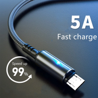 สายดาต้าเดอยูเอสบี Tipo C De Carga Rpida 5a พารา Xiaomi 11โปร Huawei เคเบิ้ลสำหรับไมโคร Usb