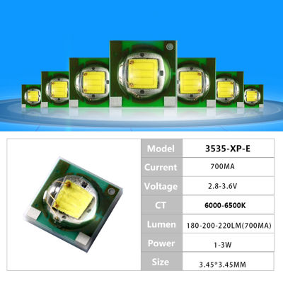 100ชิ้น1-3วัตต์3.5X3.5มิลลิเมตร LED SMD ซังโคมไฟลูกปัด10000พันไฟฉาย LED ไดโอดชิป lightht เย็นสีขาวรถไฟ DIY