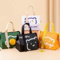 hot【cw】 Bento Tote Cartoon Thermal Oxford Students Use Camping Supplies