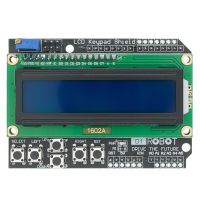 LCD Keypad Shield LCD1602 LCD 1602 โมดูลแสดงผลหน้าจอสีน้ําเงินสําหรับ Arduino ATMEGA328 ATMEGA2560 Raspberry pi UNO