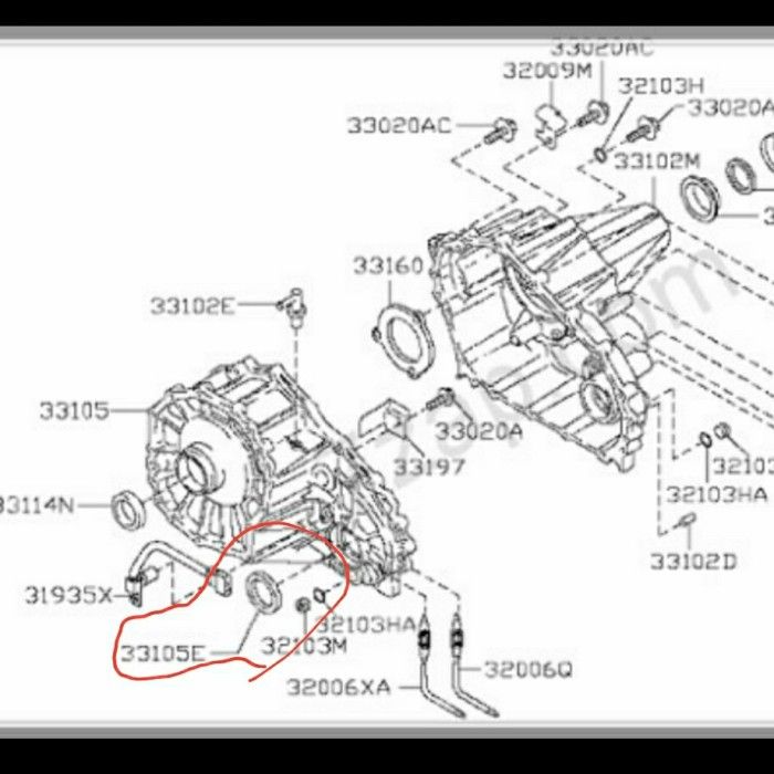 Seal Transfer Case Navara D40 YD25 NISSAN NewPIG2149 Lazada Indonesia