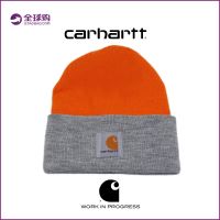 Carhartt หมวกสกีอุ่นเข้าคู่หมวกขนสัตว์หมวกผู้ชายและผู้หญิง Topi Dingin แบรนด์ตามแบบในต่างประเทศ