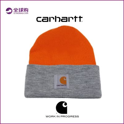 Carhartt หมวกสกีอุ่นเข้าคู่หมวกขนสัตว์หมวกผู้ชายและผู้หญิง Topi Dingin แบรนด์ตามแบบในต่างประเทศ