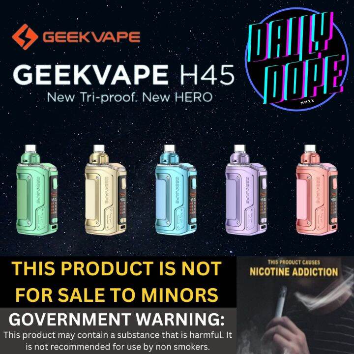 VAPE MOD KIT LEGIT {Legit} Geekvape Aegis Hero 2 Pod Kit 1400mAh H45
