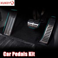 NonSlip AT Gas ke Foot Pedal Pad Cover Kit Car Accessories For Octavia For Seat Altea For VW Jetta Golf Scirocco Tiguan