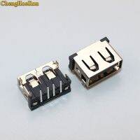 Chenghaoran 10-50ชิ้น Dip Usb พิมพ์แจ็คตัวเมีย90องศา4pin Af 10.0เบ้าขยาย Pcb เชื่อมต่อชิ้นส่วนซ่อมแซมทำเองขอบแบน