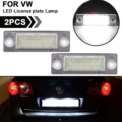 【LZ】◘❀▩  2PCS LED Number Plate Lights For Passat B6 Variant B5 VW Golf MK5 Plus Caddy Touran Jetta VI Transporter T5 License Plate Light