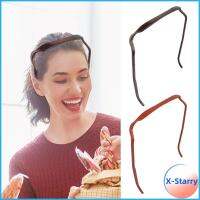 X-STARRY สำหรับการล้างหน้า สไตล์แฟชั่นสไตล์ หยิกหนา พลาสติกสำหรับตกแต่ง ใหญ่มากๆ ที่คาดผม ห่วงผมที่มองไม่เห็น เครื่องมือซ่อมทรงผม ที่คาดผม