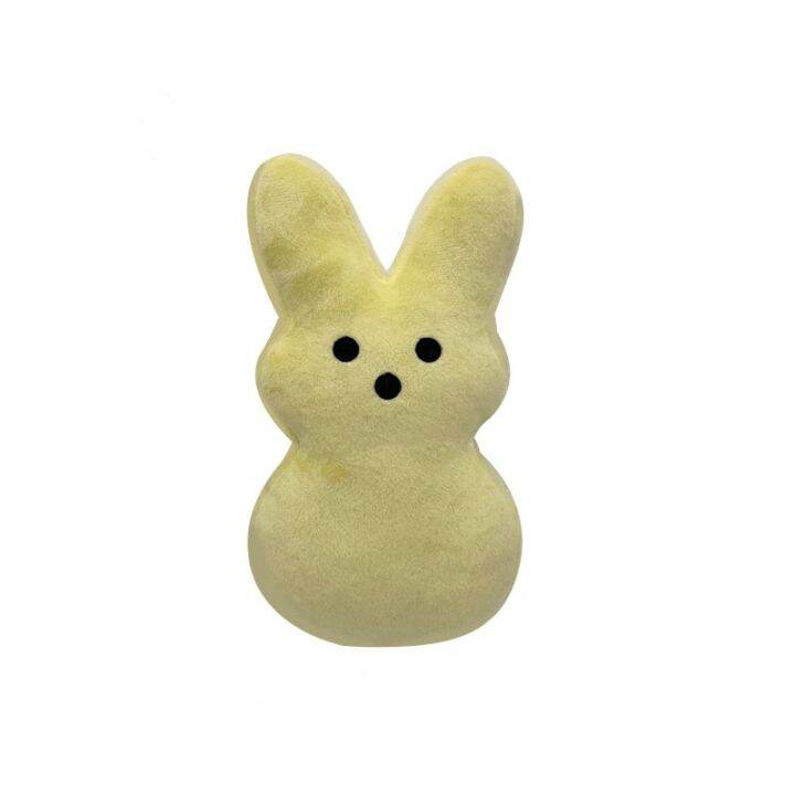 born-peeps-just-easter-bunny-plush-rabbit-yellow-blue-stuffed-marshmallow-soft