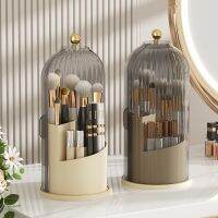 【YD】 360° Rotating Makeup Holder With Lid Luxury Organizer Eyebrow Storage Boxes