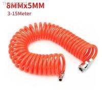 ﺴ✙♂ Spring Pipe 3M 6M 9M 12M 15M OD 8mm x ID 5mm Flexible PU Recoil Hose Tube for Compressor Air Tool Collocation Fittings