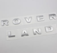 โลโก้ฝากระโปรงหน้ารถสำหรับ LAND ROVER สติกเกอร์สัญลักษณ์ตัวอักษรสัญลักษณ์ด้านหลังรถสีเงินด้านสำหรับ Discovery 3 4 Range Rover Evoque Sport