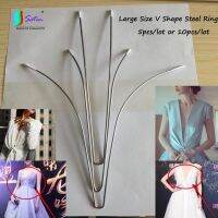 Wholesale High Quality Large Size V Shape Steel Ring Wedding Dress Swimwear Evening Dress Bra Accessory Underwear Steel Ring Exercise Bands