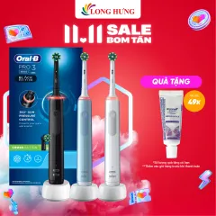 Bàn Chải Điện Oral-B Pro 3 3500 Travel Case - Thiết Kế Thon Dài, Sáng Bóng  Dễ Vệ Mang Tới Sự Tinh Tế, Thanh Lịch | Lazada.Vn