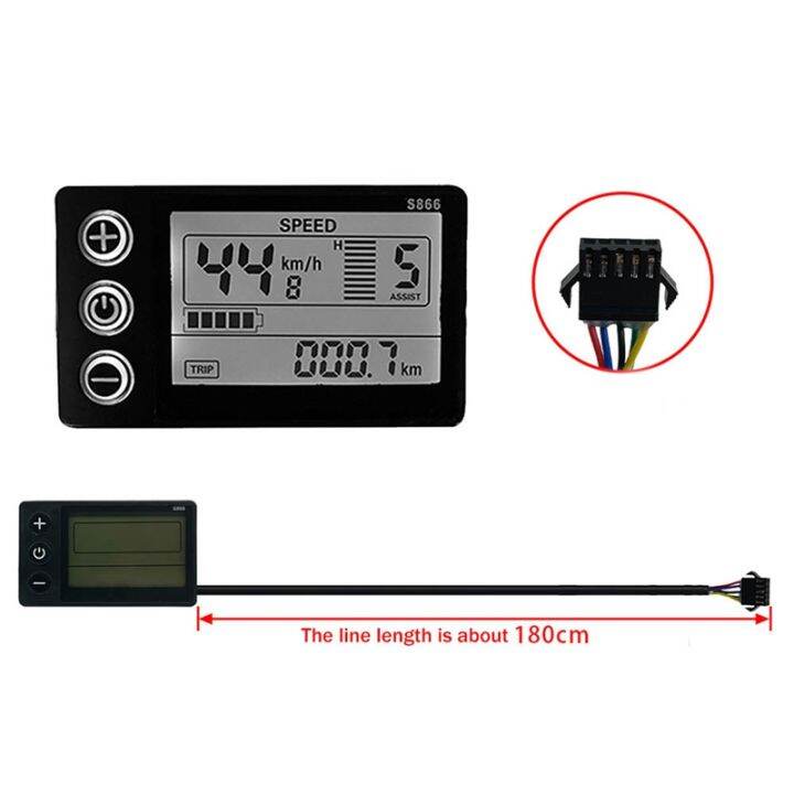 electric-bicycle-24v-36v-48v-30a-3-model-sinewave-controller-s866-lcd-display-for-350w-500w-750w-1000w-ebike