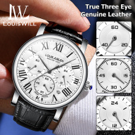 LouisWill đồng hồ nam dây da Đồng Hồ Thạch Anh Cho Nam Với Dây Đeo Đồng Hồ thumbnail