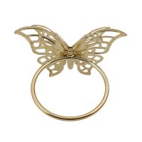 Golden Butterfly Napkin Ring Napkin Buckle