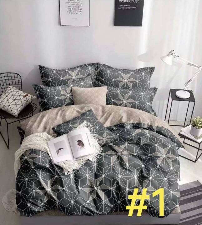 King size (4 IN1) Bedsheet Aloe Cotton Fitted Bedsheet Premium Quality